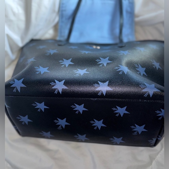 COACH NAVY BLUE / STARS TOTE - Picture 8 of 14